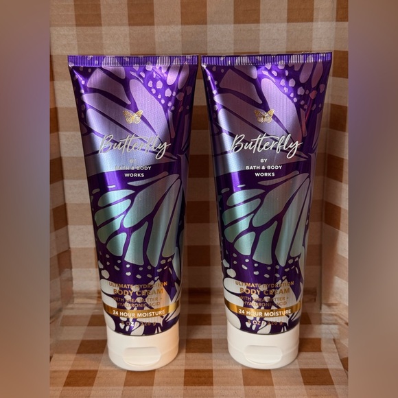 Bath & Body Works Other - NEW B&BW(2)Butterfly 8 oz each, ultimate hydration body cream 2026